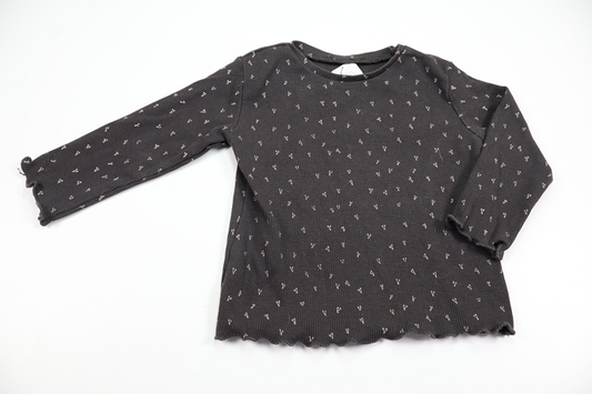 Ribbad tröja från Zara - Storlek 80 - Grå