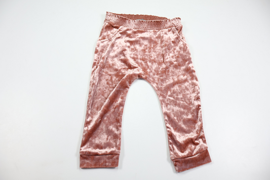 Byxor i velour från Åhléns - Storlek 86 - Rosa