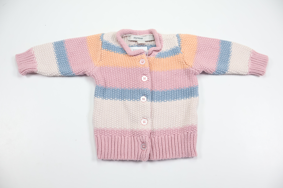 Stickad kofta från My Wear Baby - Storlek 50 - Multi
