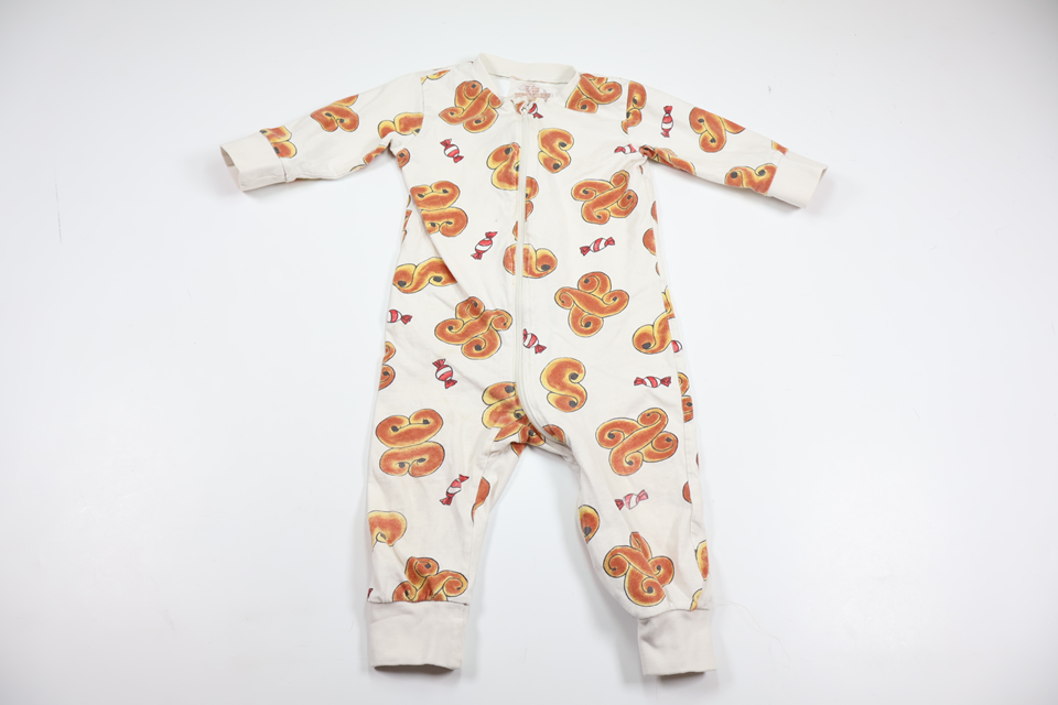 Pyjamas med lussekatter från Lindex - Storlek 80 - Vit