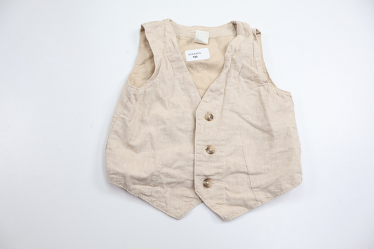 Kostymväst i linnemix från H&M - Storlek 80 - Beige