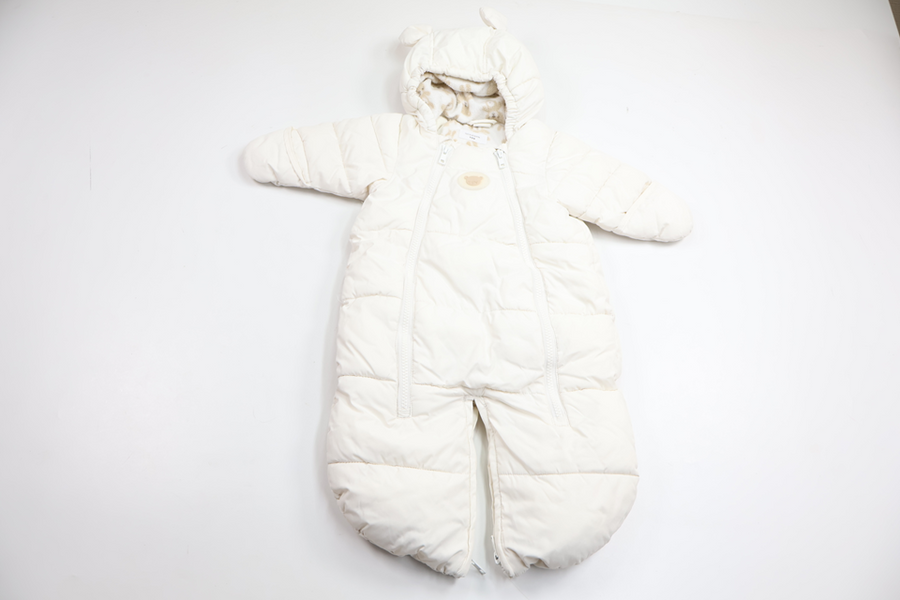 Fleecefodrad overall från H&M - Storlek 50/56 - Vit