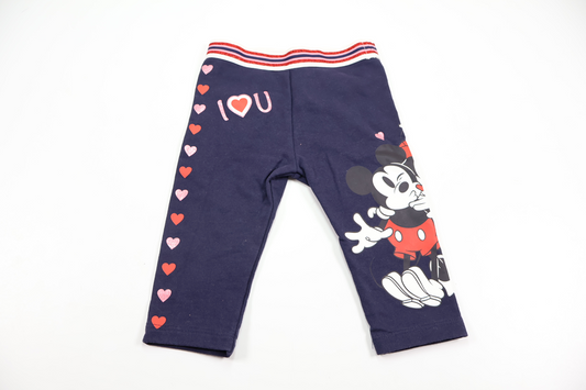 Byxor med Mimmi och Musse Pigg från Disney Baby - Storlek 62/68 - Marinblå