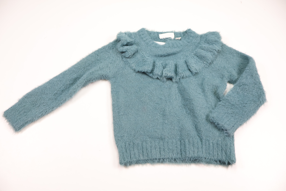 Lurvig tröja med volang från Kappahl - Storlek 86/92 - Blå
