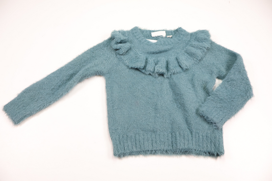 Lurvig tröja med volang från Kappahl - Storlek 86/92 - Blå