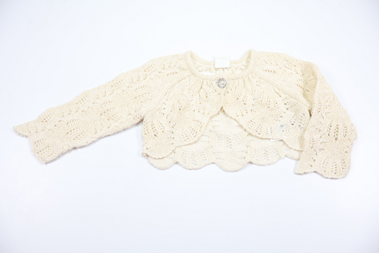 Stickad bolero från H&M - Storlek 68 - Benvit
