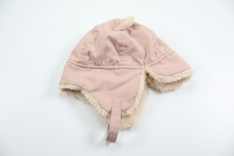 Fleecefodrad vintermössa från H&M - Storlek 80 - Rosa