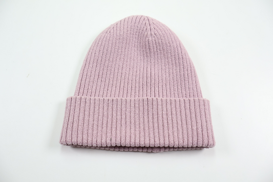 Ribbstickad mössa från Lindex - Storlek 48/50 - Lila