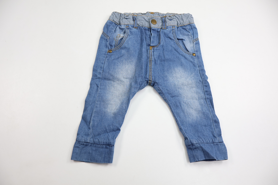 Fodrade jeansbyxor från Lindex - Storlek 68 - Denim