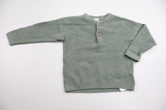 Stickad tröja från H&M - Storlek 80 - Grön