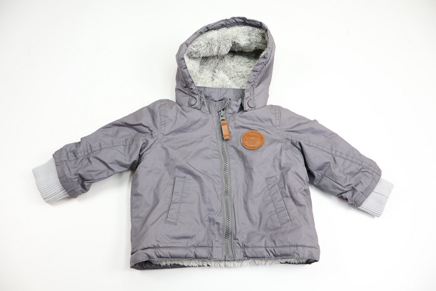 Pilefodrad jacka från H&M - Storlek 68 - Grå