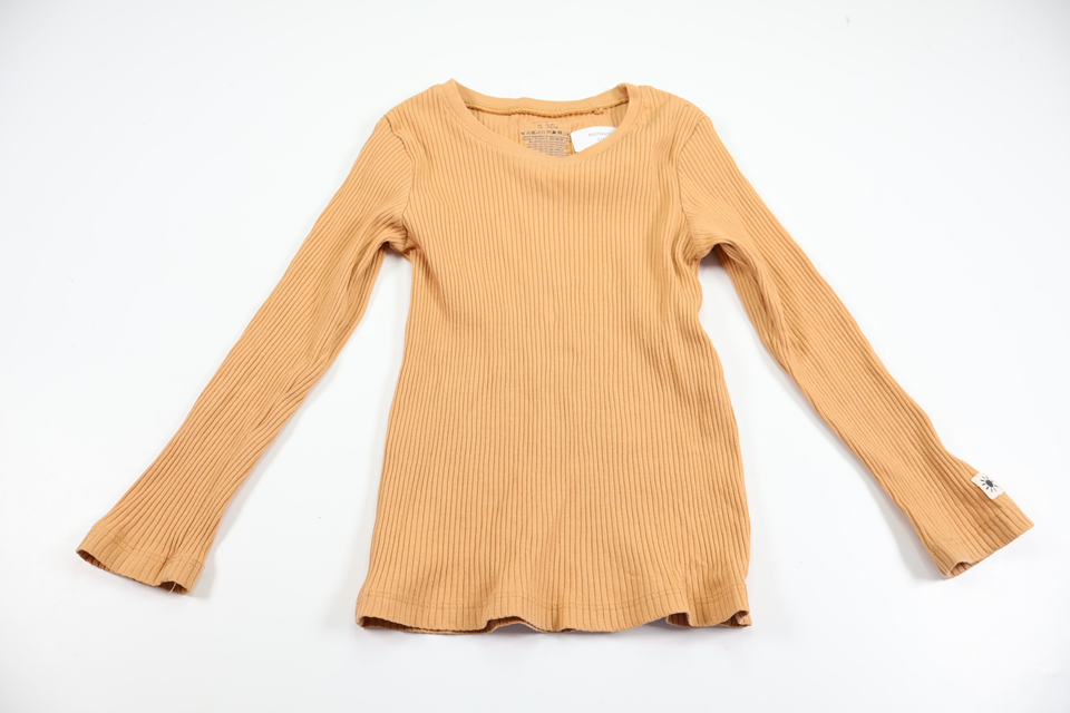 Ribbad tröja från Lindex - Storlek 104 - Orange