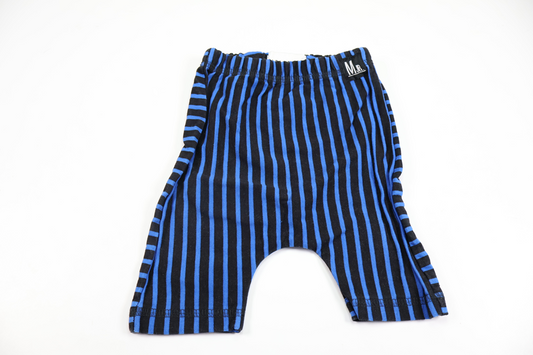 Randiga shorts från Marloe Jr. - Storlek 90 - Blå