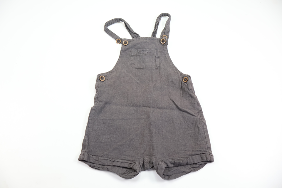 Hängselshorts från Newbie - Storlek 80 - Grå