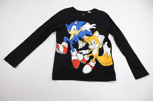 Tröja med Sonic The Hedgehog från H&M - Storlek 122/128 - Svart