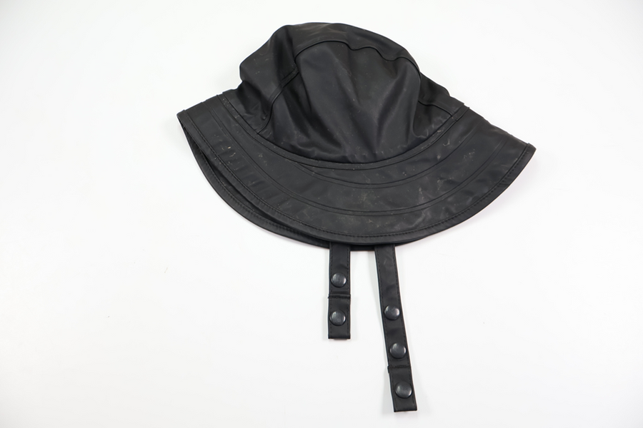 Fleecefodrad regnhatt från Lindex - Storlek 50/52 - Svart