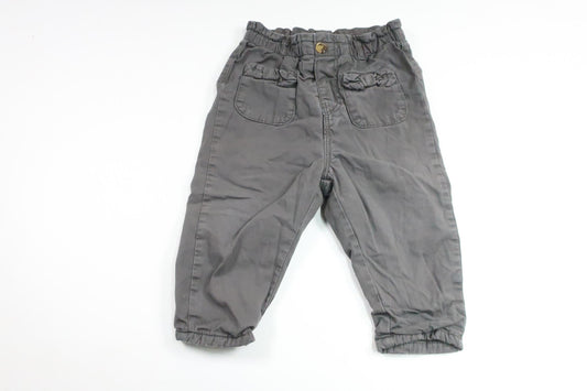 Fodrade byxor från H&M - Storlek 80 - Grå