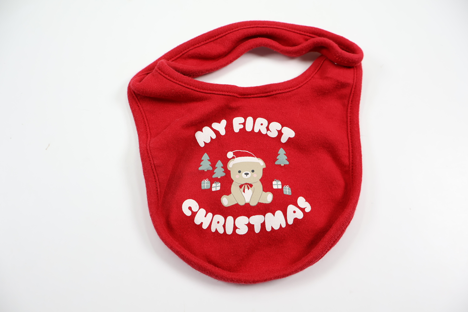Haklapp "My First Christmas" från Kappahl - Storlek One size - Röd