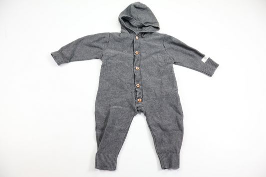 Stickad overall från Tiny One - Storlek 62 - Grå
