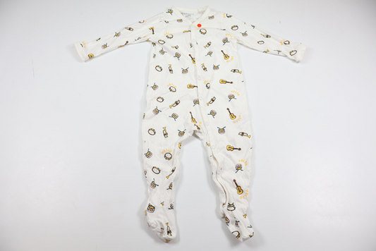 Pyjamas från Fox & Bunny - Storlek 80 - Vit