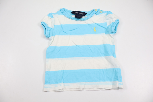 Randig tröja från Ralph Lauren - Storlek 74 - Blå