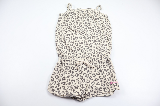 Leopardmönstrad jumpsuit från Novastar - Storlek 92 - Benvit