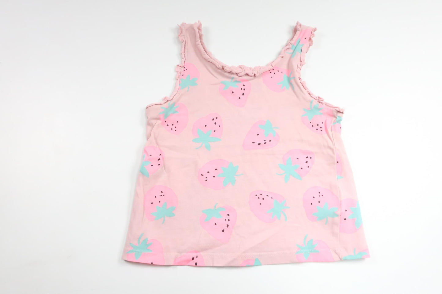 Linne med jordgubbar från H&M - Storlek 98/104 - Rosa