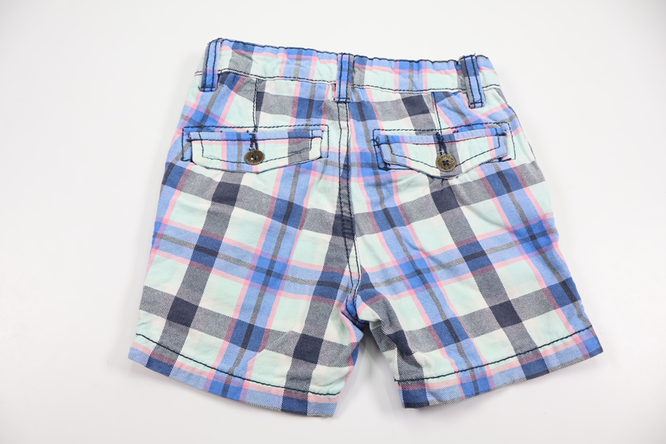 Rutiga shorts från Hampton Republic - Storlek 92 - Blå
