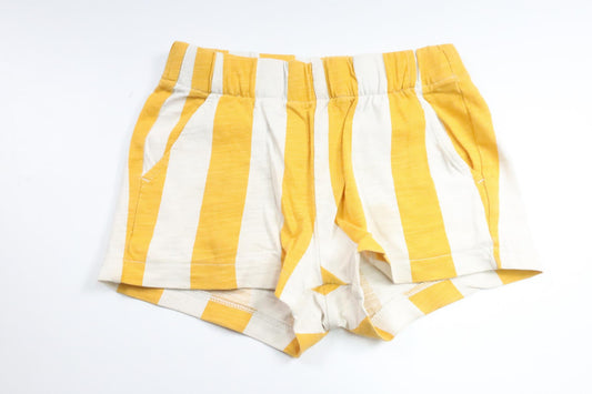 Randiga shorts från Lindex - Storlek 92 - Gul