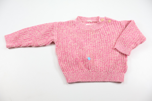 Stickad tröja från H&M - Storlek 74/80 - Rosa