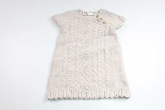 Stickad klänning från H&M - Storlek 74 - Beige