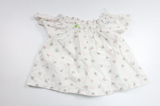 Blommig tunika från H&M - Storlek 98 - Vit