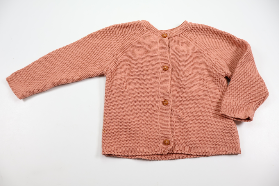 Stickad kofta från BEBE - Storlek 80 - Rosa