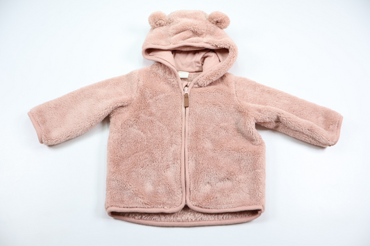 Munkjacka i fleece från H&M - Storlek 68 - Rosa