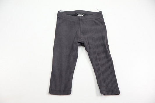 Ribbade byxor från H&M - Storlek 68/74 - Grå