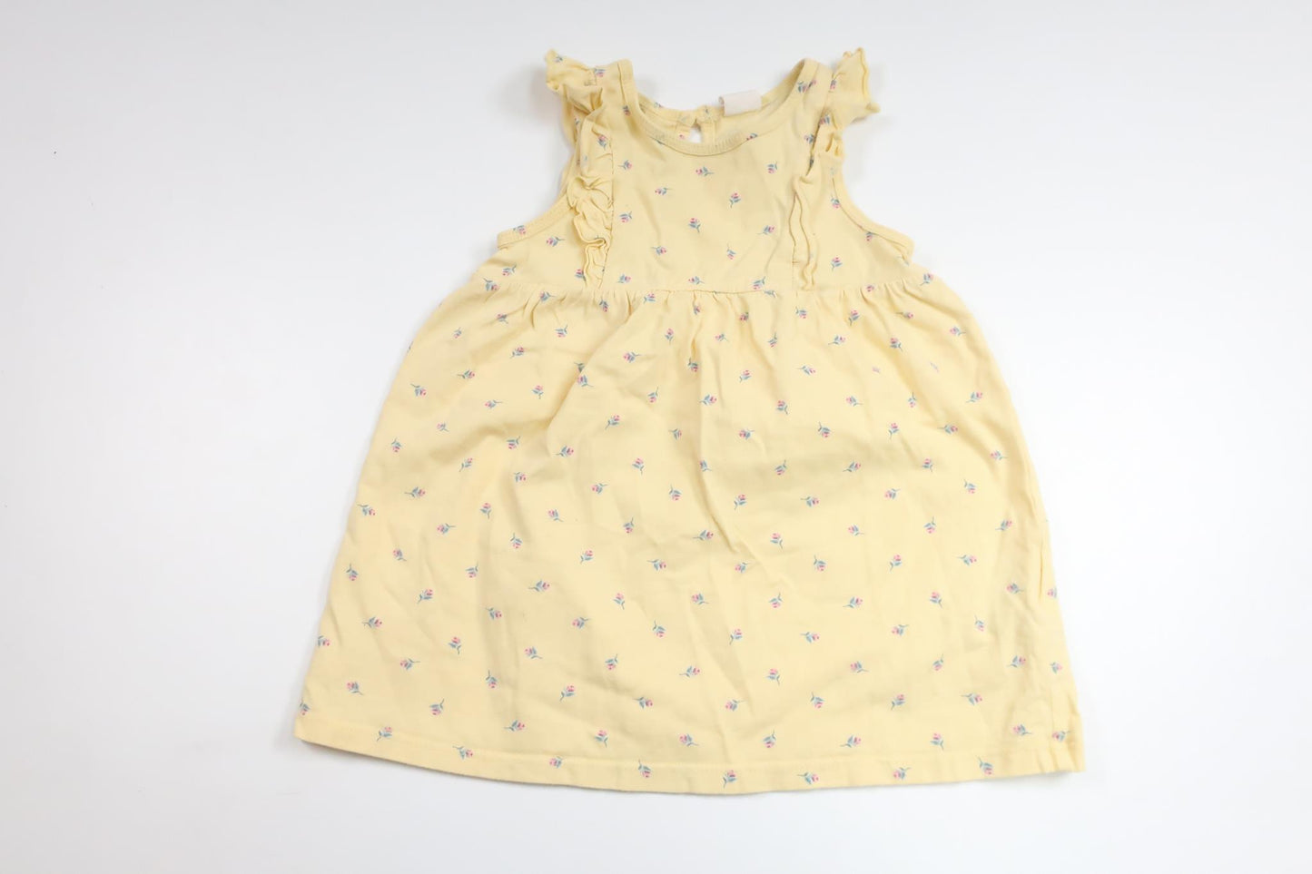 Blommig klänning från H&M - Storlek 74 - Gul