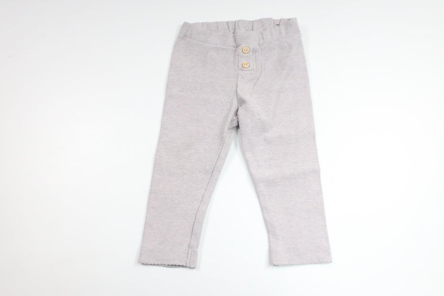 Ribbade byxor från H&M - Storlek 74/80 - Grå