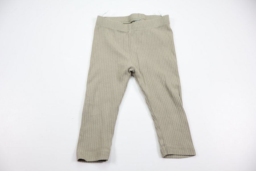 Ribbade byxor från H&M - Storlek 74 - Grön