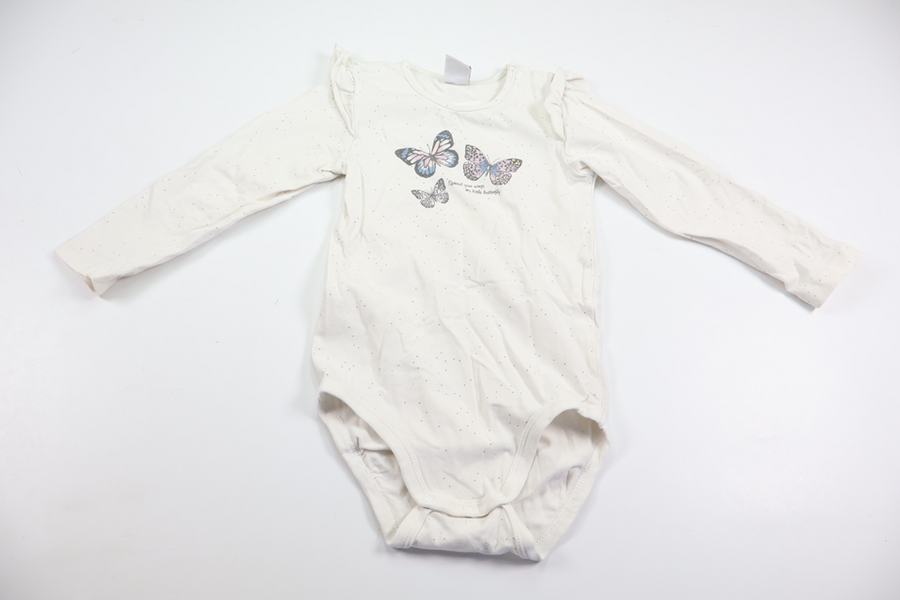 Body från Lindex - Storlek 86 - Vit
