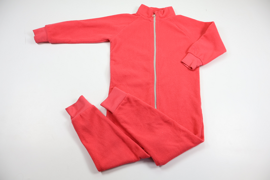 Fleeceoverall från Funk - Storlek 100 - Rosa