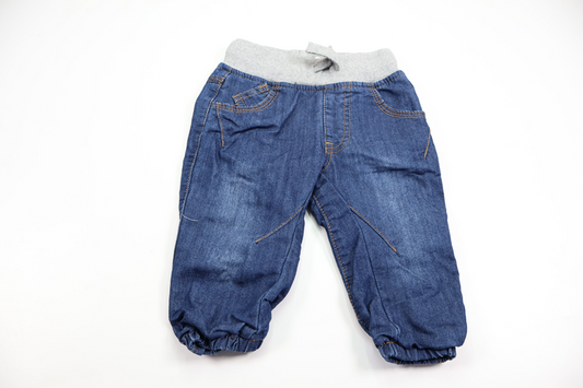 Fodrade jeansbyxor från Kappahl - Storlek 68/74 - Denim