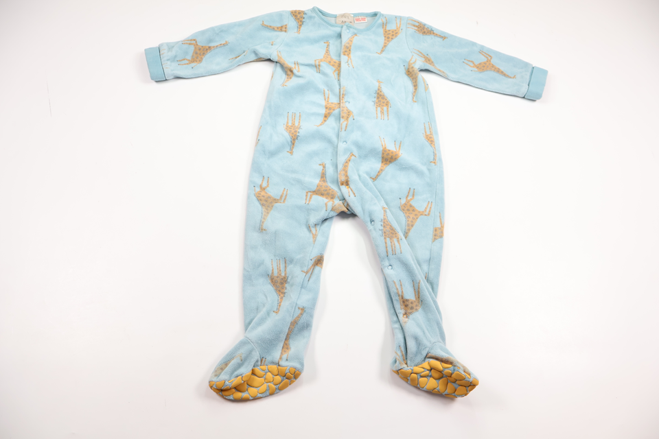 Pyjamas i fleece från Zara - Storlek 74/80 - Blå