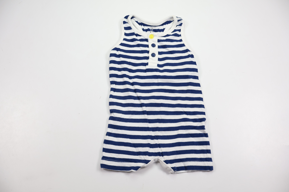 Randig jumpsuit från Åhléns - Storlek 50/56 - Marinblå