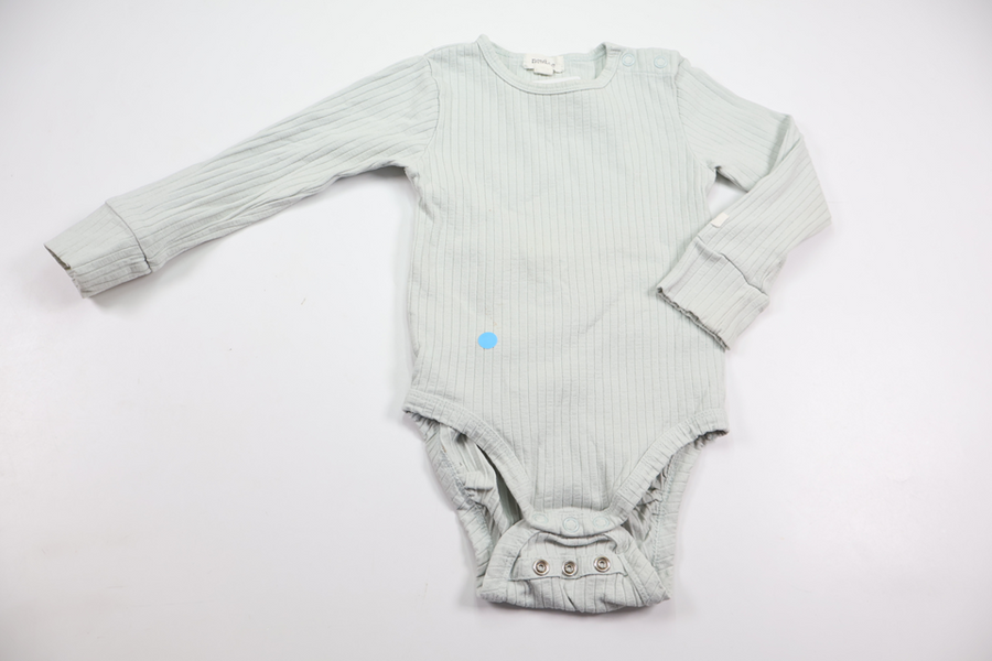 Ribbad body från Newbie - Storlek 80 - Blå