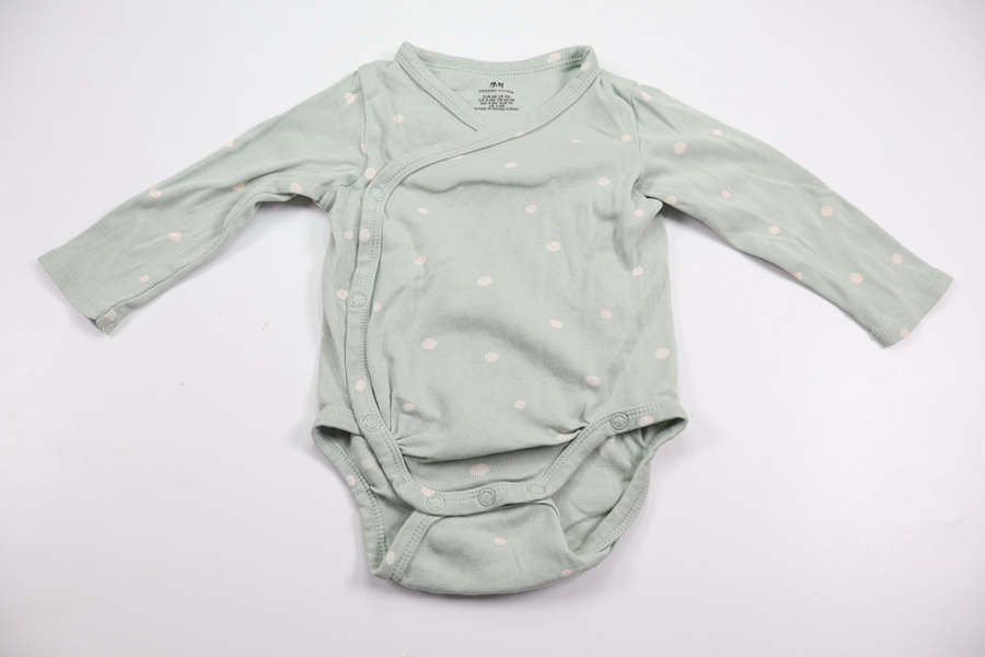 Prickig omlottbody från H&M - Storlek 68 - Blå