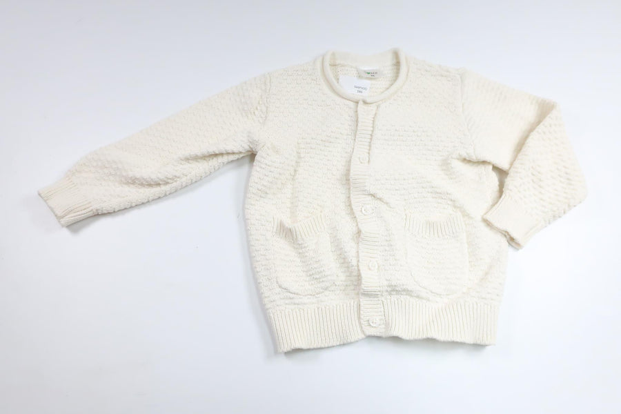 Stickad kofta från ICA I Love Eco - Storlek 86 - Benvit