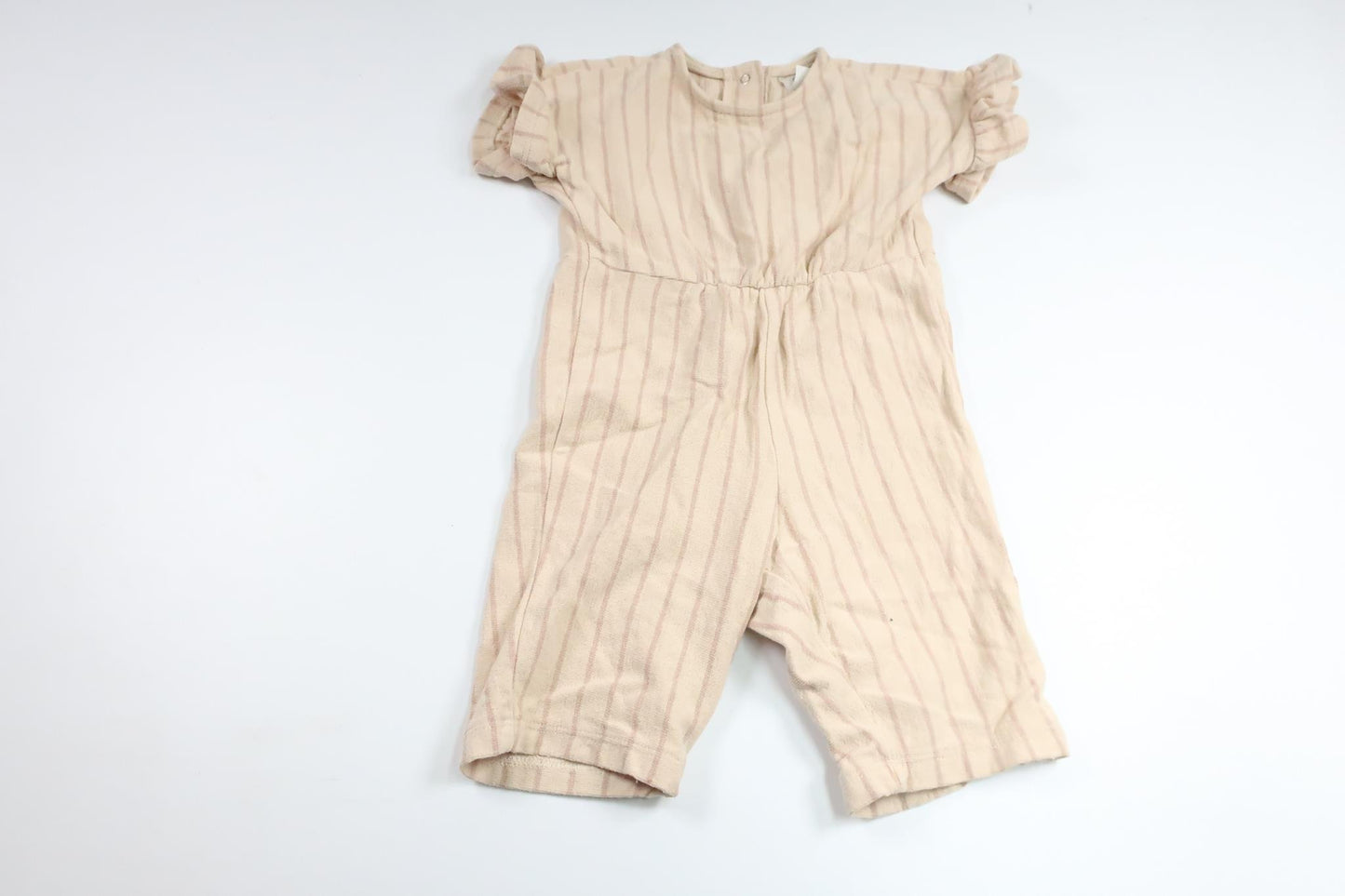 Randig jumpsuit från H&M - Storlek 74 - Beige