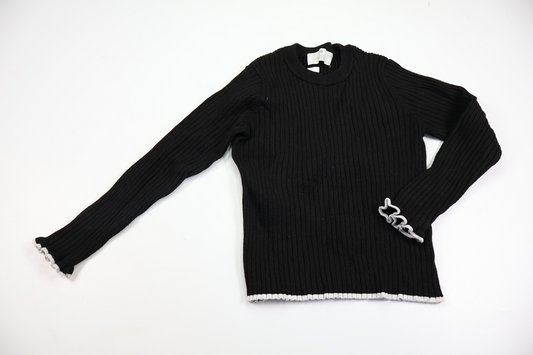 Stickad tröja från H&M - Storlek 122/128 - Svart