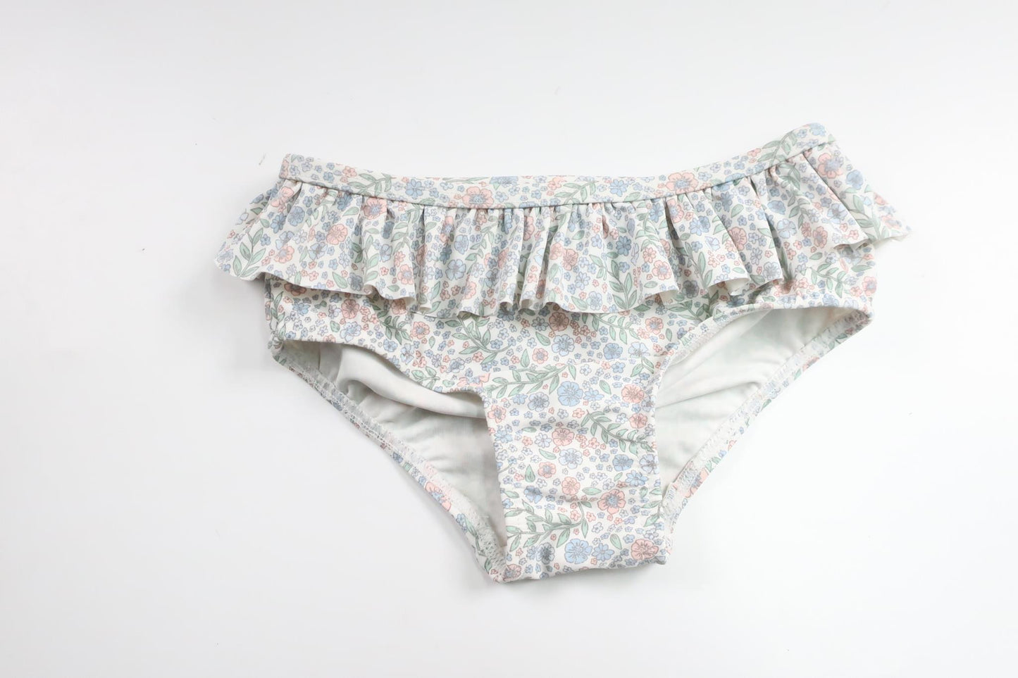 Bikiniunderdel med blommor från H&M - Storlek 74/80 - Benvit