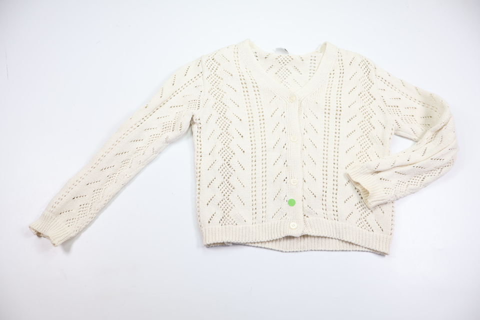 Stickad kofta från H&M - Storlek 110/116 - Benvit